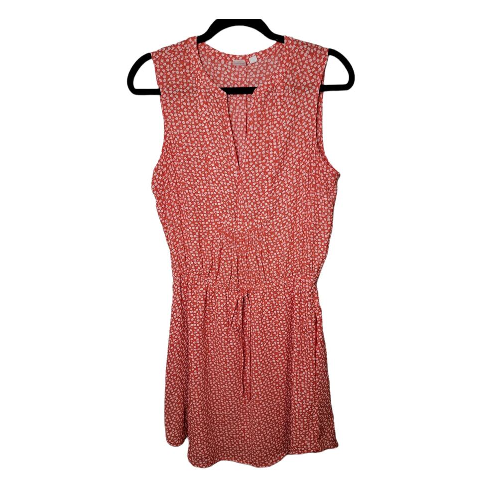 Gap Small Tall Red Floral Sleeveless Dress - Picture 1 of 3